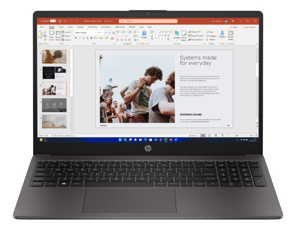 Лаптоп HP 250 G10, 15.6" FHD, Core 3 100U, 8GB/512GB