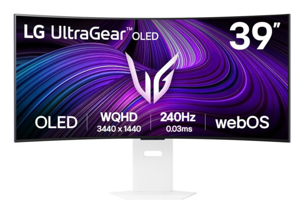 Монитор LG UltraGear 39GX90SA-W, 39" Curved OLED, 3440x1440 240Hz