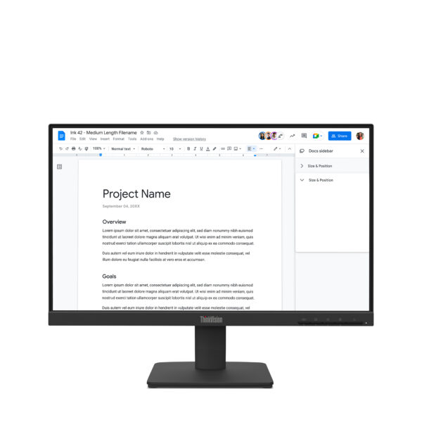 Монитор Lenovo ThinkVision S22-4e, 21.5" IPS, 1920x1080 100Hz