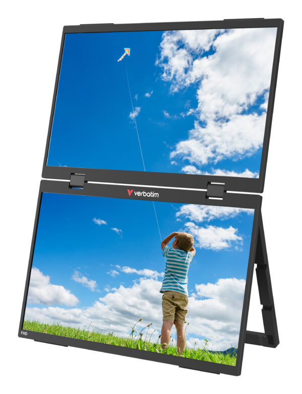 Монитор Verbatim Portable Dual, 15.6" IPS FHD x2
