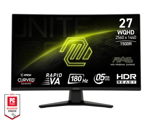 Монитор MSI MAG 274CQF, 27" Curved 1500R Rapid VA QHD 180Hz