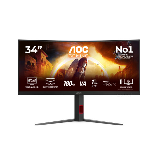 Монитор AOC CU34G4, 34" Curved VA, 3440x1440 180Hz