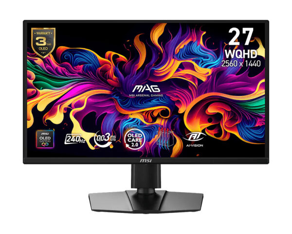Монитор MSI MAG 272QP, 26.5" OLED, 2560x1440 240Hz