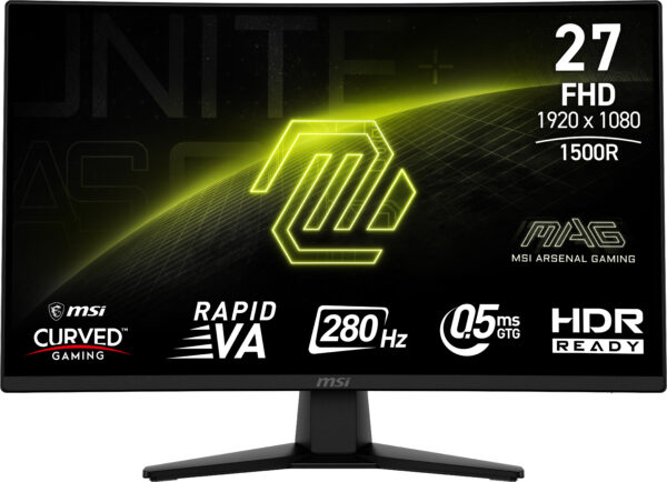 Монитор MSI MAG 274CXF, 27" Curved 1500R Rapid VA, FHD 280Hz