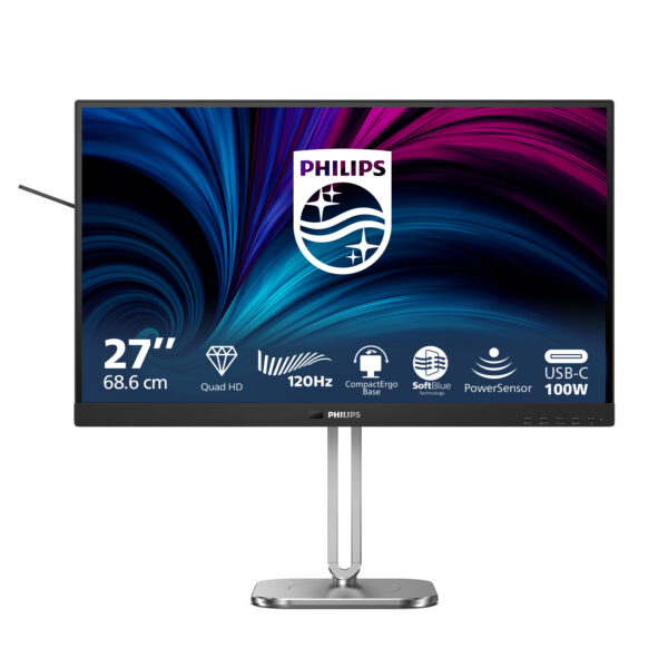 Монитор Philips 27B2U4601, 27" IPS, 2560x1440 120Hz