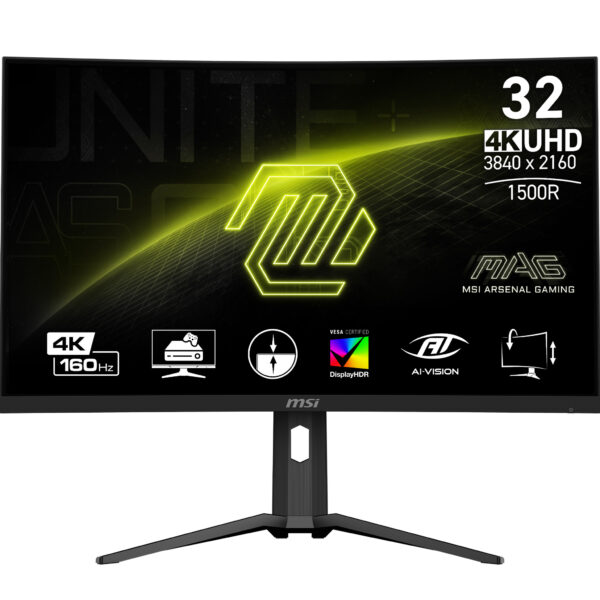 Монитор MSI MAG 321CUP, 31.5" Curved VA, 3840x2160 160Hz