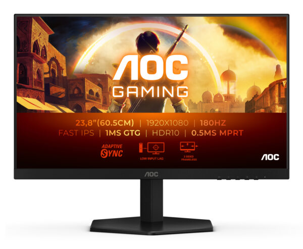 Монитор AOC 24G42E, 23.8" IPS FHD 180Hz