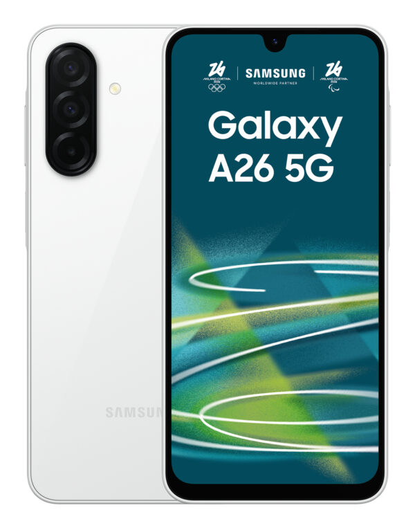 Смартфон Samsung Galaxy A26 5G, 256 GB, бял