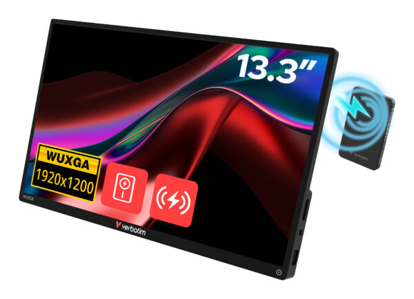 Монитор Verbatim Touch, 13.3" IPS сензорен, 1920x1200