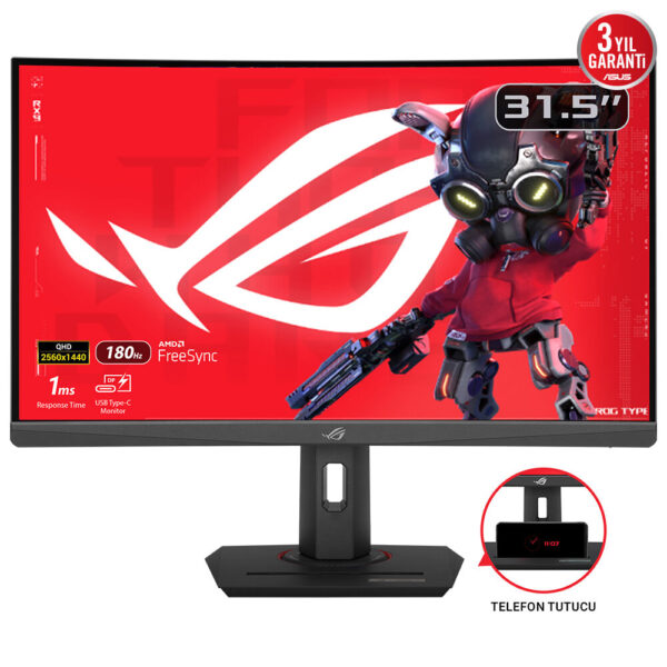 Монитор ASUS ROG Strix XG32WCS, 31.5" Curved VA, 2560x1440 180Hz