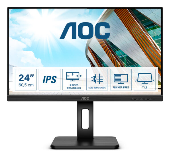 Монитор AOC 24P2Q, 23.8" IPS FHD 75Hz