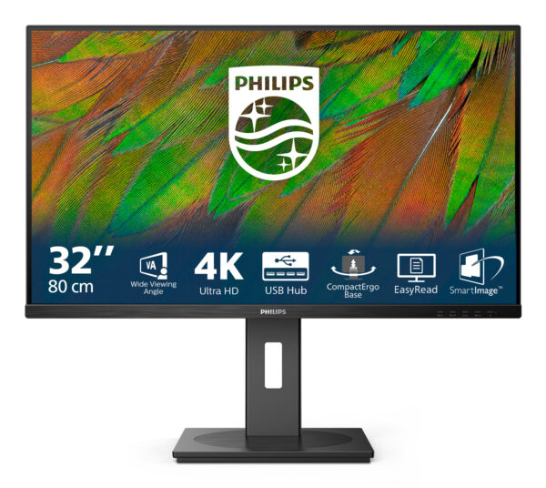 Монитор Philips 32B1N3800, 31.5" VA, 3840x2160 60Hz