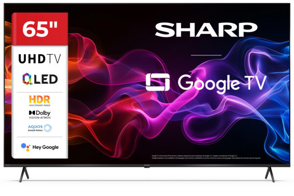 Телевизор Sharp 65HP5265E, 65" QLED 4K Google TV