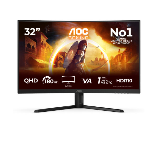 Монитор AOC CQ32G4VE, 31.5" Curved 1500R Fast VA QHD 180Hz