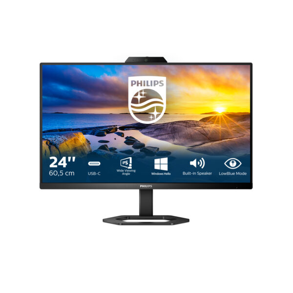 Монитор Philips 24E1N5300HE, 23.8" IPS FHD, камера 5MP