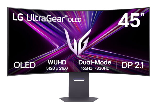 Монитор LG UltraGear 45GX950A-B, 44.5" Curved OLED, 5120x1440 330Hz
