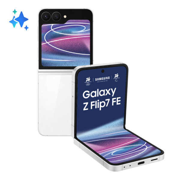 Смартфон Samsung Galaxy Z Flip7 FE, 128 GB, бял