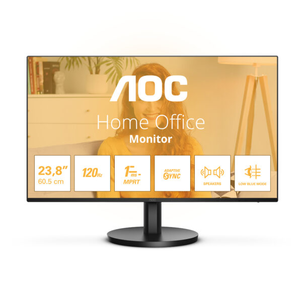 Монитор AOC 24B3QA2, 23.8" IPS FHD 120Hz