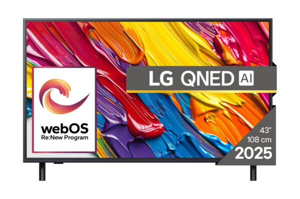 Телевизор LG 43QNED82A3B, 43" 4K QNED HDR, webOS 25 Smart