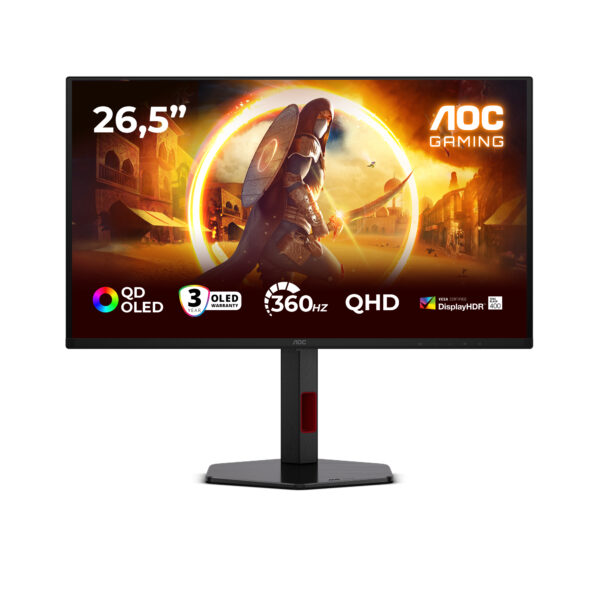 Монитор AOC Q27G4SDR, 26.5" OLED, 2560x1440 360Hz
