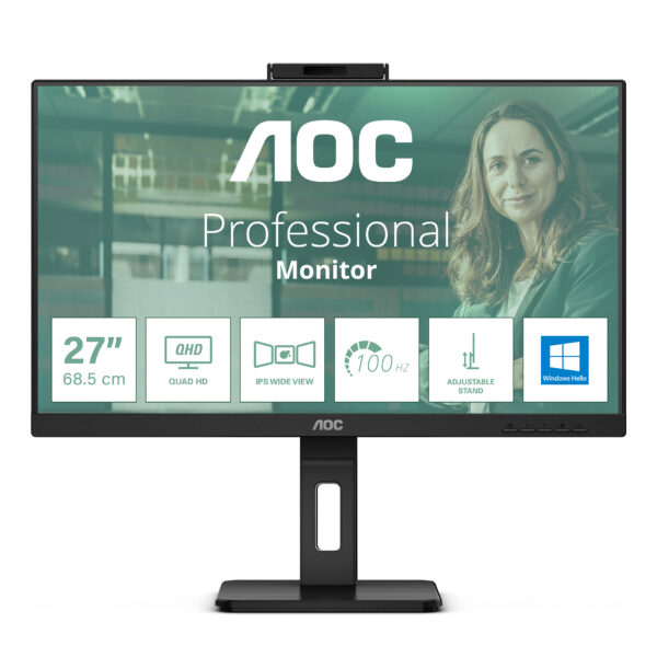 Монитор AOC Q27P3CW, 27" IPS, 2560x1440 75Hz