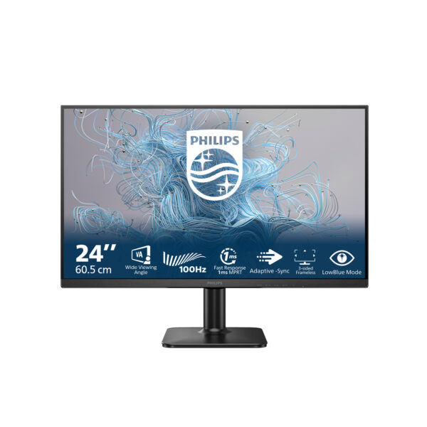Монитор Philips 24E2N1100LB, 23.8" VA, 1920x1080 100Hz
