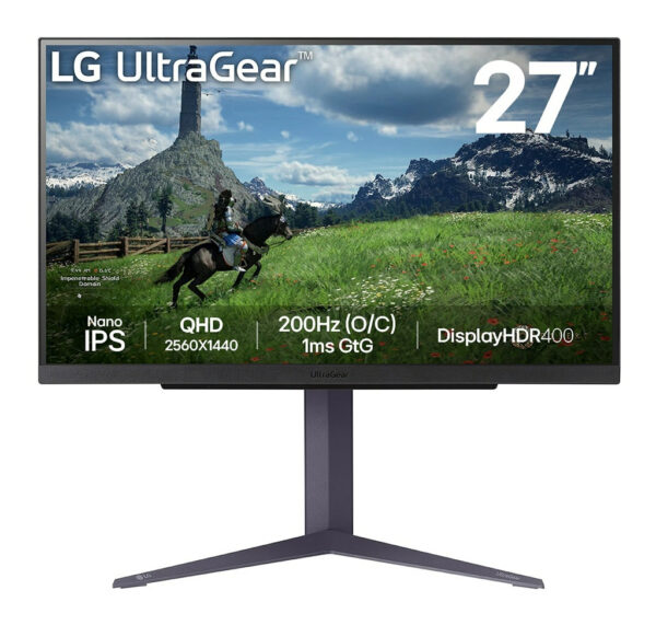Монитор LG UltraGear 27GS85Q-B, 27" Nano IPS QHD 200Hz
