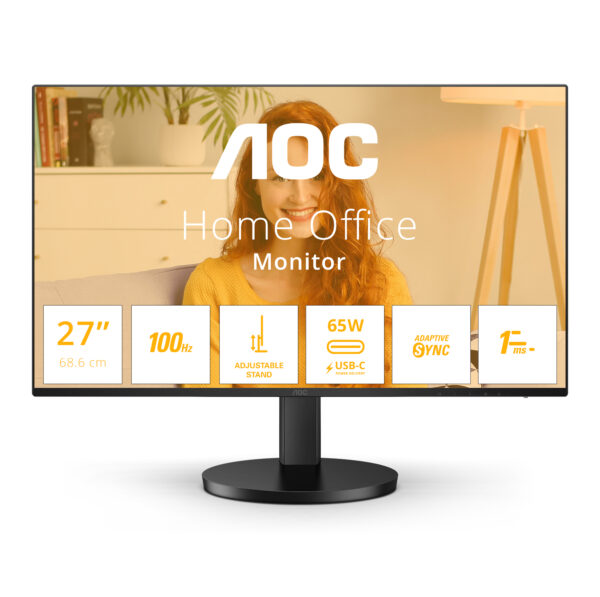 Монитор AOC Q27B3CF2, 27" IPS QHD 100Hz