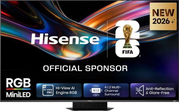 Телевизор Hisense 75UR9S, 75" RGB Mini LED, 180Hz