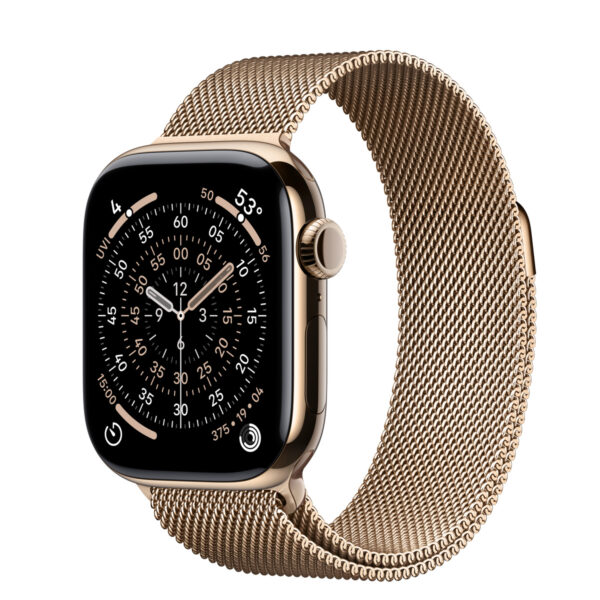 Смарт часовник Apple Watch S11, 42 mm, Cellular, златист