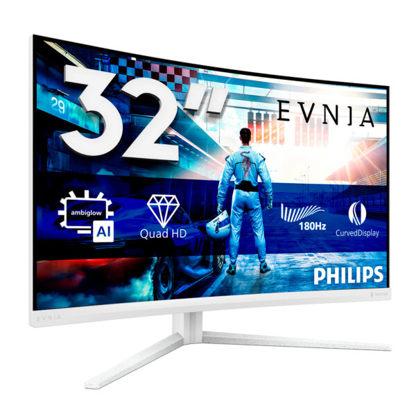 Монитор Philips 32M2C5501, 31.5" Curved VA, 2560x1440 180Hz