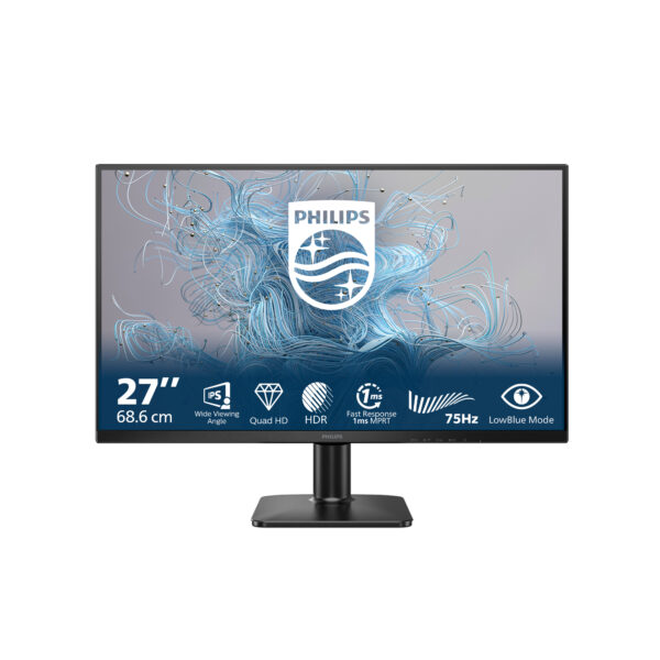 Монитор Philips 27E2N1500L, 27", 2560x1440 100Hz