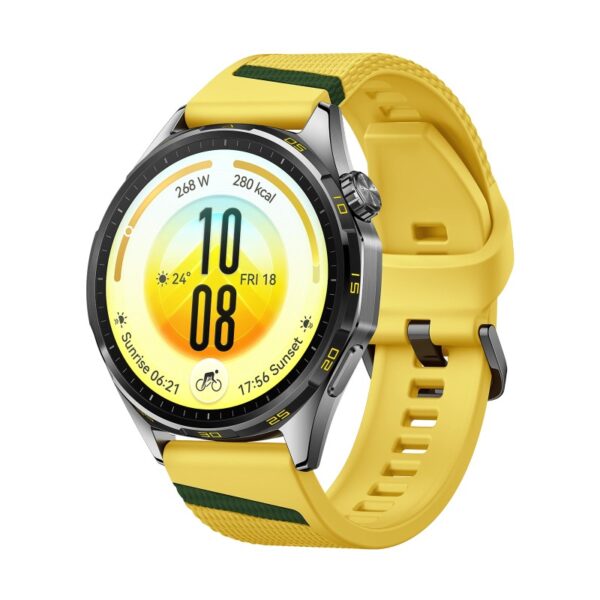 Смарт часовник Huawei Watch GT 7, 46 mm, жълт/зелен + FreeBuds SE 4